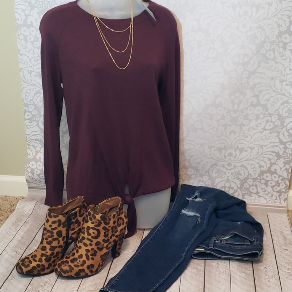 NWT 14th & Union front tie sweater - Picture 6 of 6